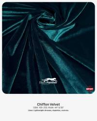 Imported Chiffon Velvet Fabric 180-250 GSM | 44” & 58” Width | Dresses, Dupattas & Scarves  in Surat